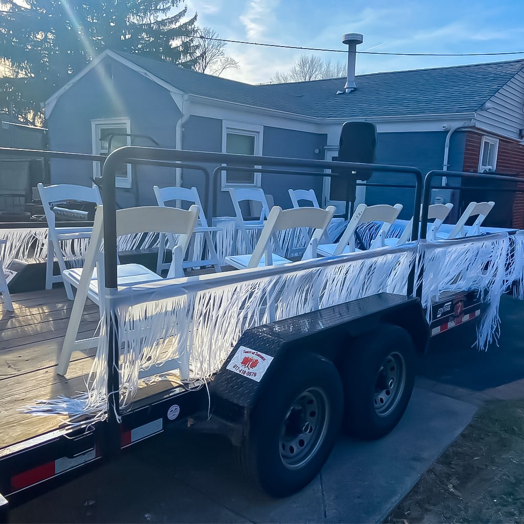 Parade float trailer