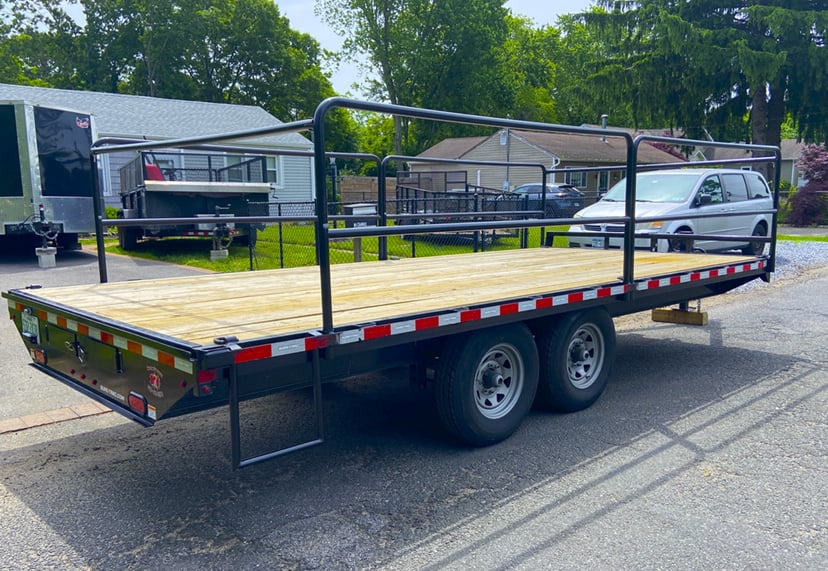 24x8.5 Deckover Flatbed Trailer by Trailer Me Somewhere